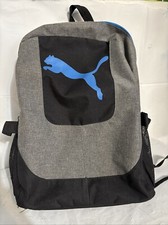 Zaino Puma L blu grigio nero. Tasche laterali in rete. Cinghie regolabili. Pulito