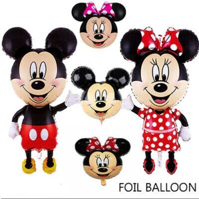 Giant MICKEY// MINNIE MOUSE WHOLE BODY FIGURE FOIL BALLONS