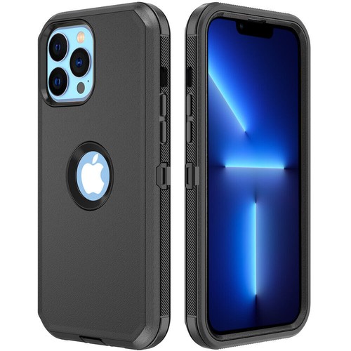 For iPhone 13 13 Pro Max 13 Mini Case Shockproof Rugged Cover + Screen Protector - Picture 13 of 20