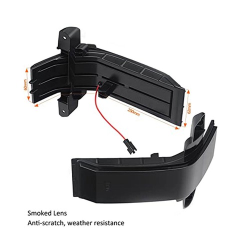 Pair LED Strip Tow Side Mirror Marker Light Lamp For Chevy Silverado GMC Sierra - Picture 7 of 12