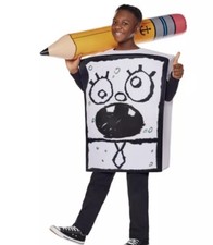 Spongebob doodlebob halloween costume 3d child one size Doodle bob kids boy girl