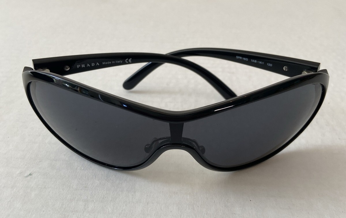 PRADA Black Sunglasses SPR 16G Case | eBay PRADA Black Sunglasses SPR 16G Case | eBay