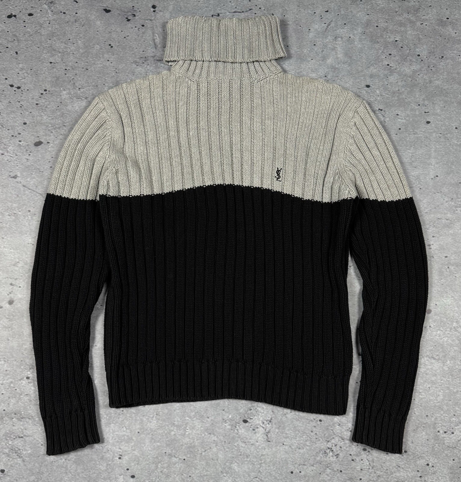 Maglione maglia girocollo vintage YSL Yves Saint Laurent taglia L