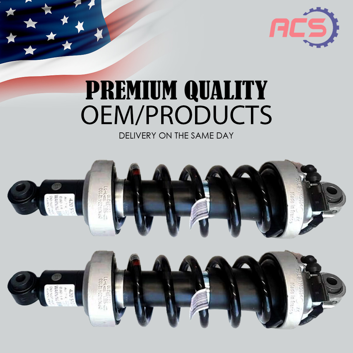 Pair Rear Left Right Shock Absorber Struts w/Magnetic Ride Fit 2007-2015 Audi R8