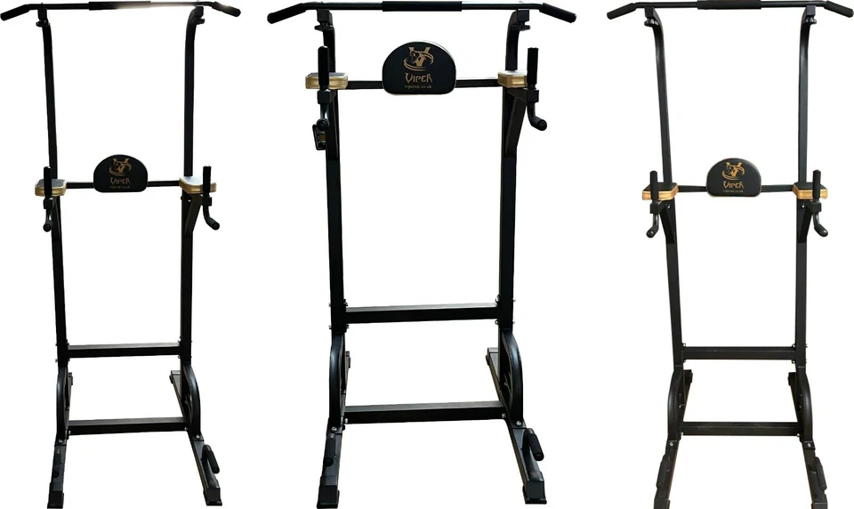 Viper Exercise Power Dip Pull Up Station Bar Strength Training Equipment - Image 4 of 4