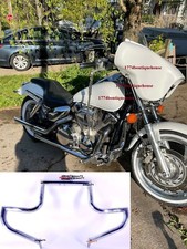 Barra de choque protectora de motor de carretera 4 excavadoras personalizadas Honda VTX 1300 R S C 1,25" cromada