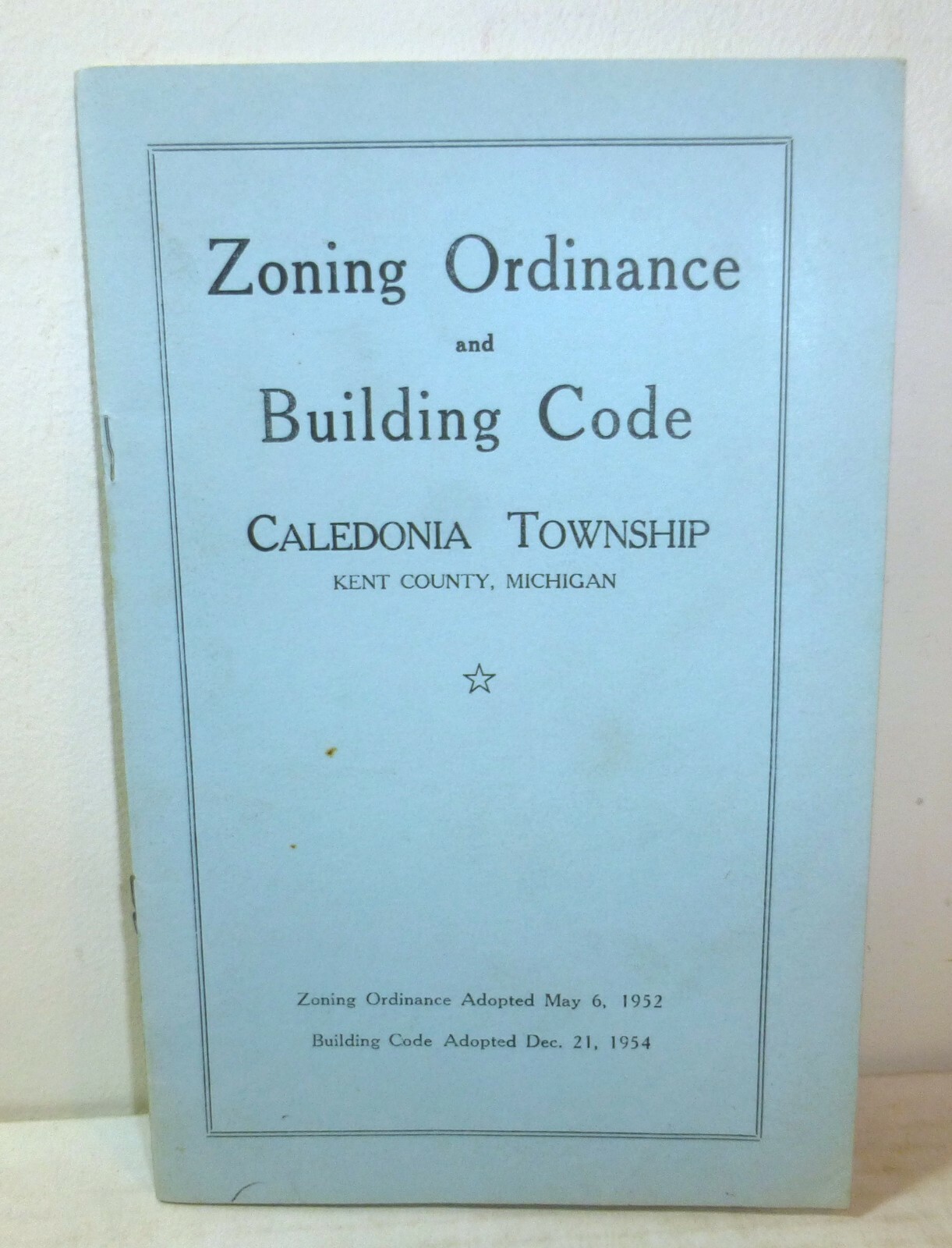 1950s Caledonia Township Michigan zoning ordinance, pullout map eBay