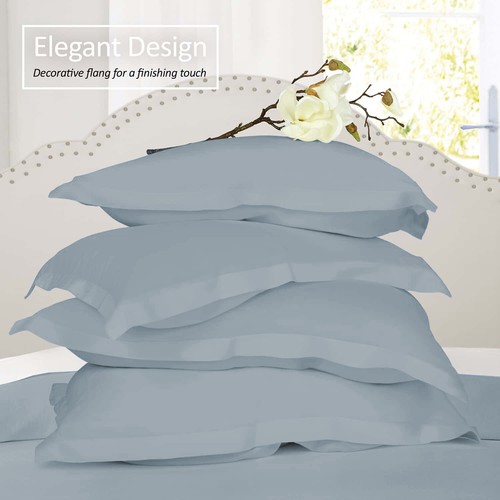 Set of 2 Hotel Style Soft Pillow Shams, Double Brushed Microfiber Pillow Covers - Picture 50 of 52