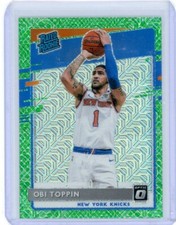 2020-21 Donruss Optic Obi Toppin Green dragon Choice Prizm Rated Rookie RC #158