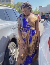 Fisisi Touch down Ankara summer Gown -Made in Africa
