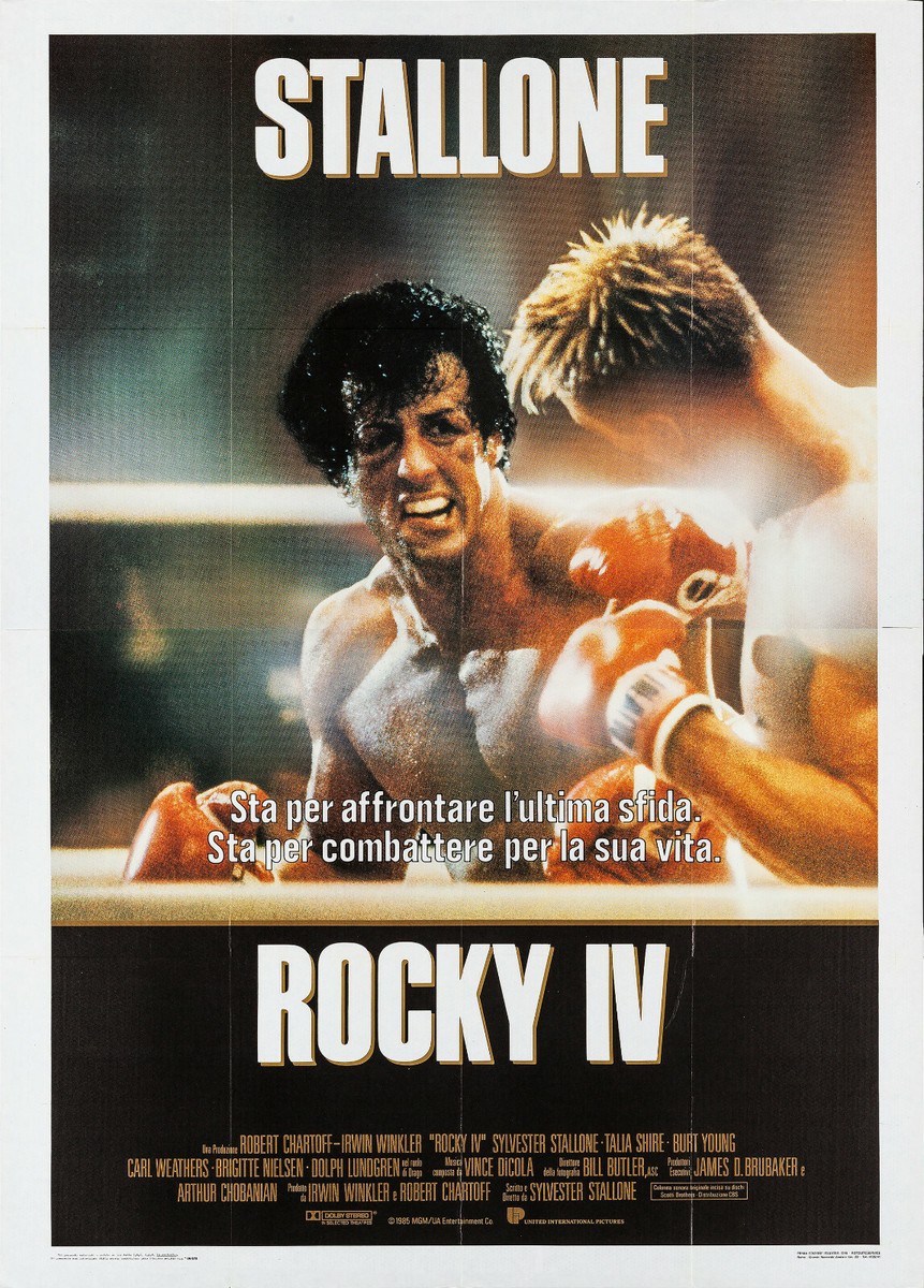 ROCKY 4 POSTER SYLVESTER STALLONE BOXE IVAN DRAGO DOLPH LUNDGREN