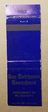 Das Dutchman Essenhaus Matchbook Cover - Middlebury, IN