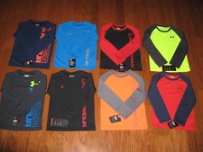 UNDER ARMOUR LONG SLEEVE SHIRT BOYS SIZE 2T /4/5/6/7  NWT