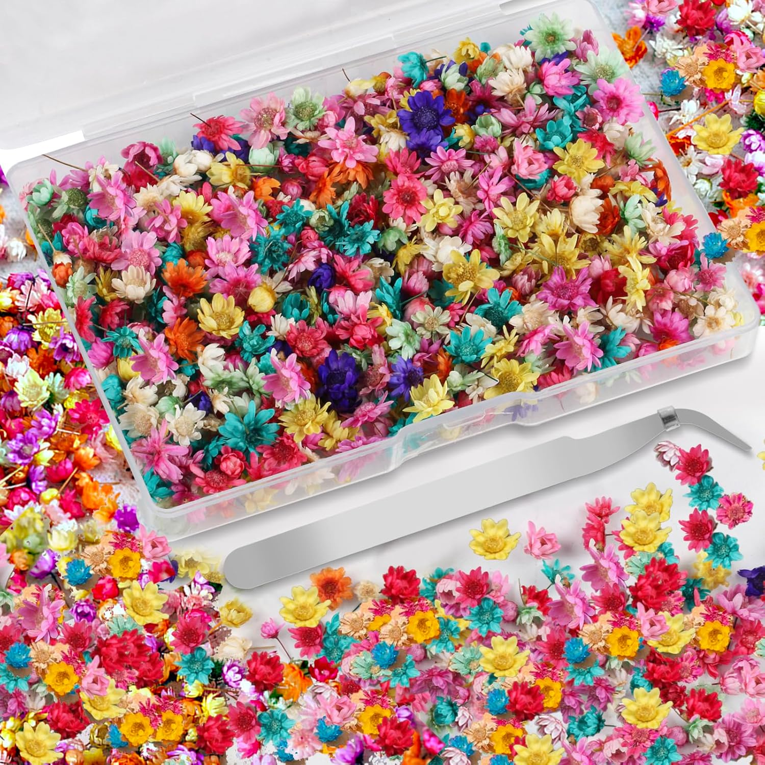 Mini Dried Flowers for Resin,520 Pcs Small Dried Flowers for Crafts Resin Nails-image