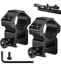 2Pcs 1'' inch Middle Profile Scope Rings for Picatinny Weaver Mount Heavy Duty