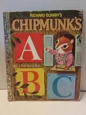 Little Golden Book Chipmunk's ABC 5th Edition 1972 Richard Scarry's Children's 