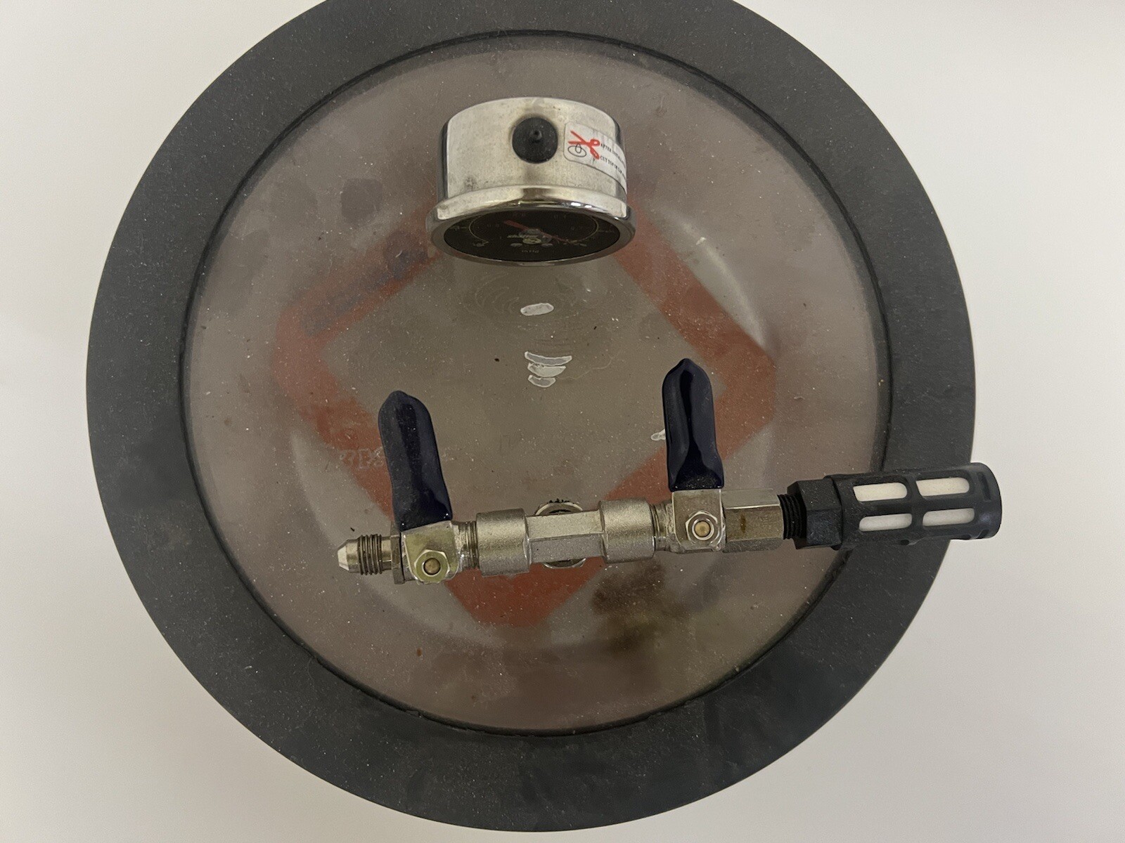 Shatter Vac Vacuum Gauge ChamberWith RS1 Pump 30 PSI eBay