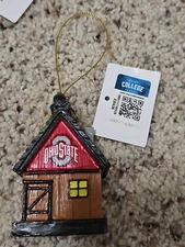 New W/ Tags The Ohio State Buckeyes Cabin Christmas Ornament The Memory Company