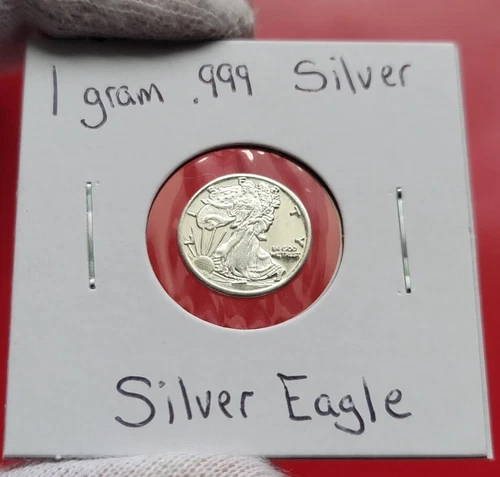 USA Silver Eagle Walking Liberty - 1 Gram .999 Fine Silver MINI Round Proof Coin