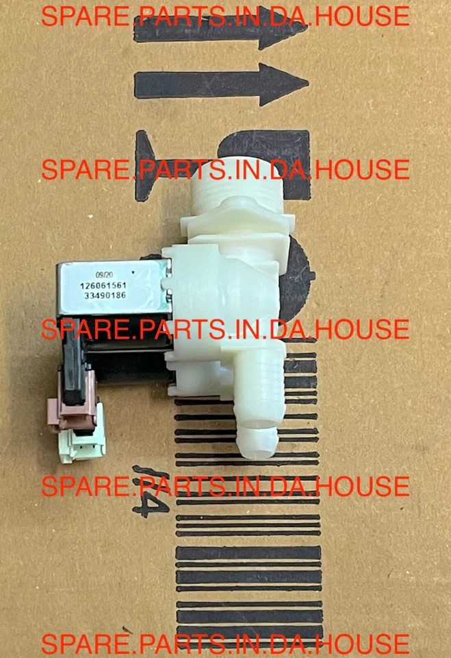 Válvula de entrada de agua para lavadora cargador frontal Ideal Zanussi IZWH6125 914522575 Foto 3 de 3