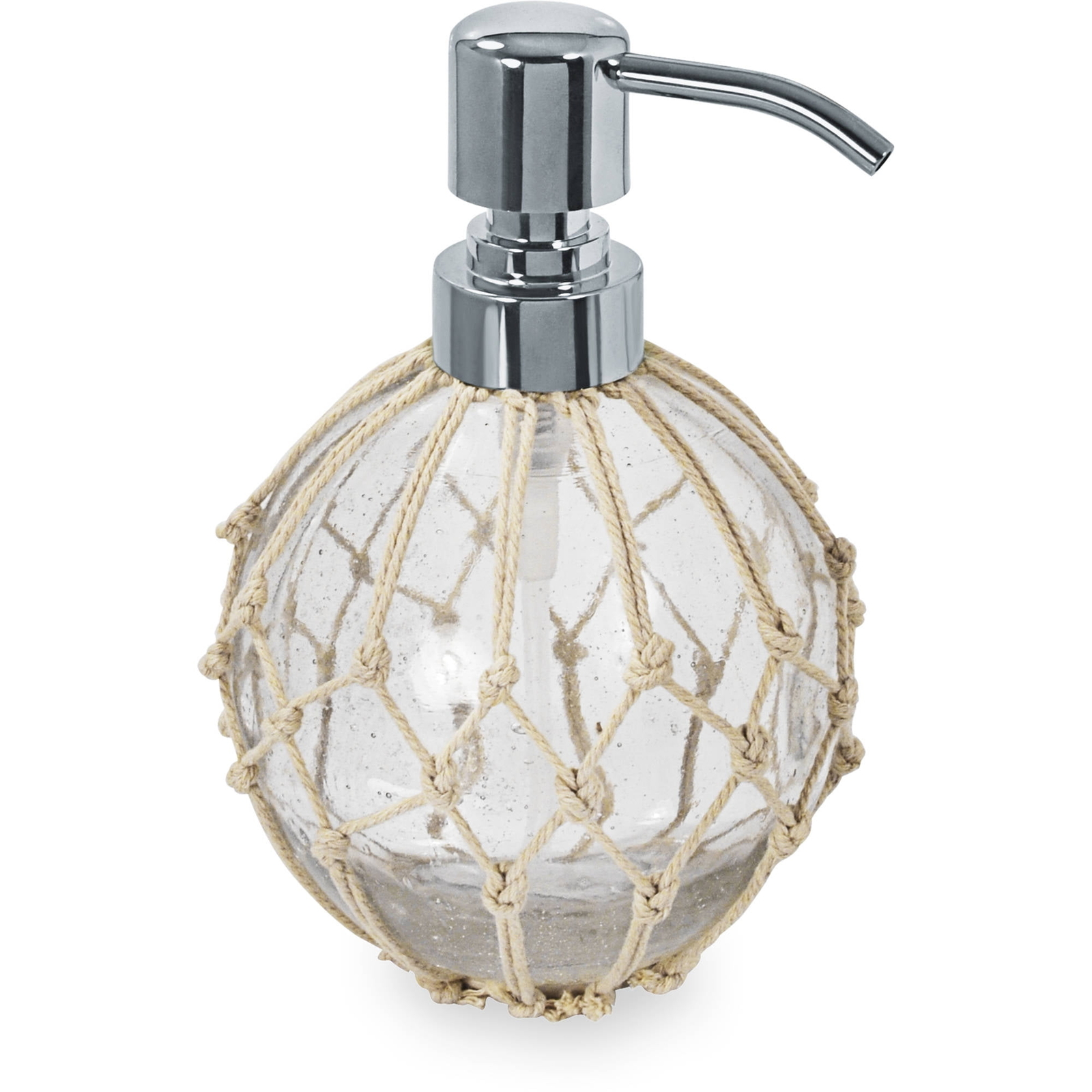Nautical Clear Glass Lotion Pump for Bathroom Decor