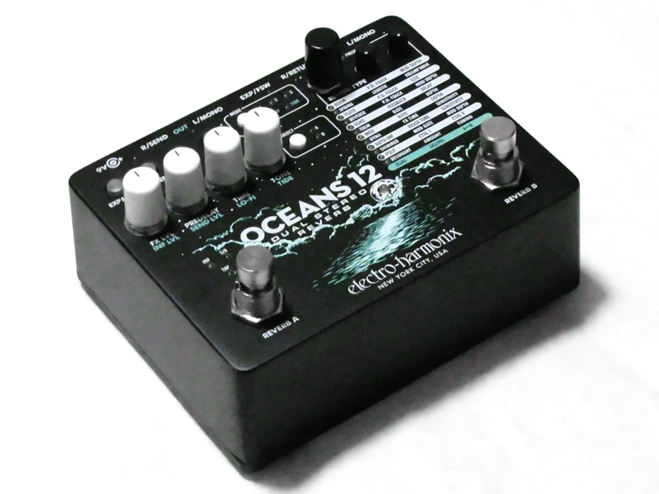 Used Electro-Harmonix EHX Oceans 12 Dual Stereo Reverb Guitar Effects Pedal - Image 3 of 3