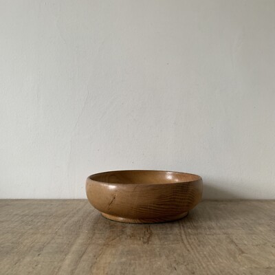 Vintage Landhausstil handgedrechselt Holz Holz Servier Obst Schale Dekor Display