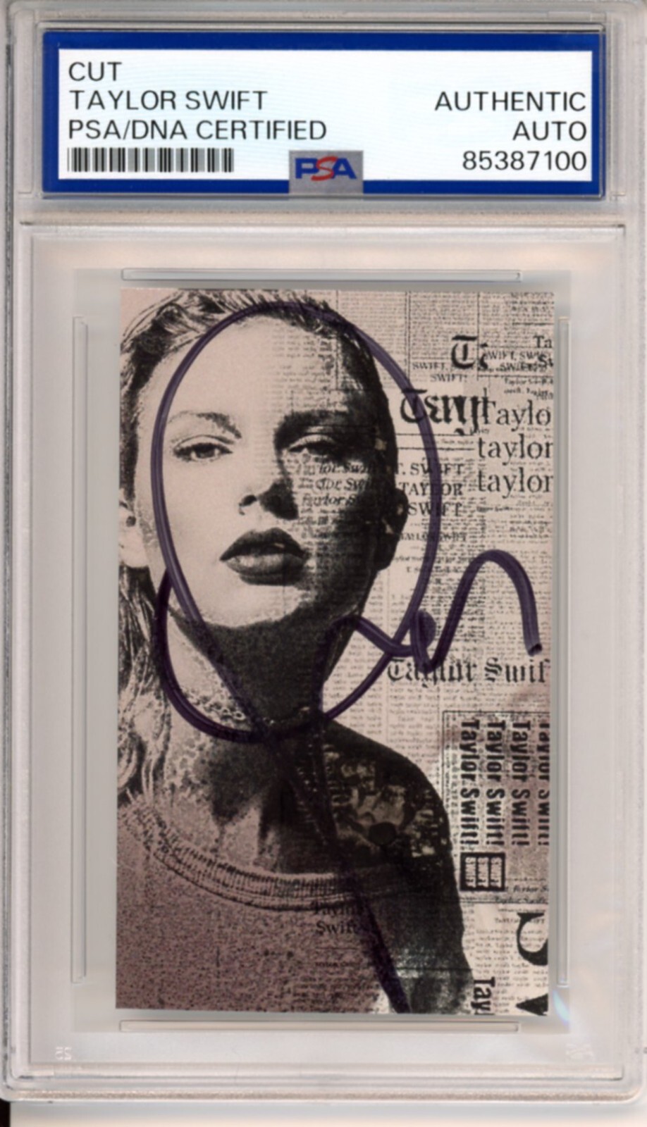 TAYLOR SWIFT Signed Reputation Album Cover Photo Print PSA DNA COA Autographed