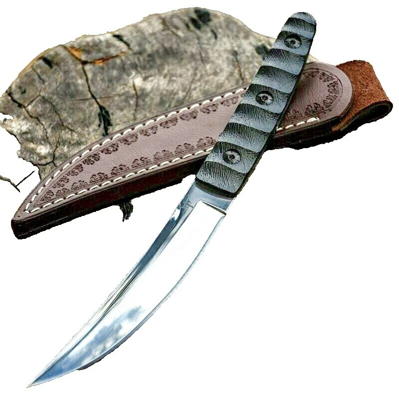 Carbon Steel Blade Bone Handle Collectible Modern Survivals Fixed Blade Knives