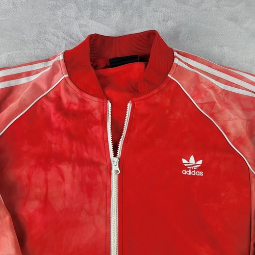 Adidas Jacket Mens XL Red Pharrel Williams Hu Holi Superstar Track Human Race - Picture 4 of 10