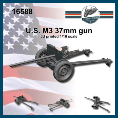 FC Model Trend 1/16 WWII US M3 37mm Gun