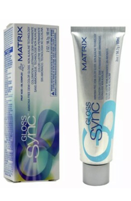 Matrix Gloss Sync Demi Permanent Hair Color 2 oz  New SSH-A Super Sheer Ash