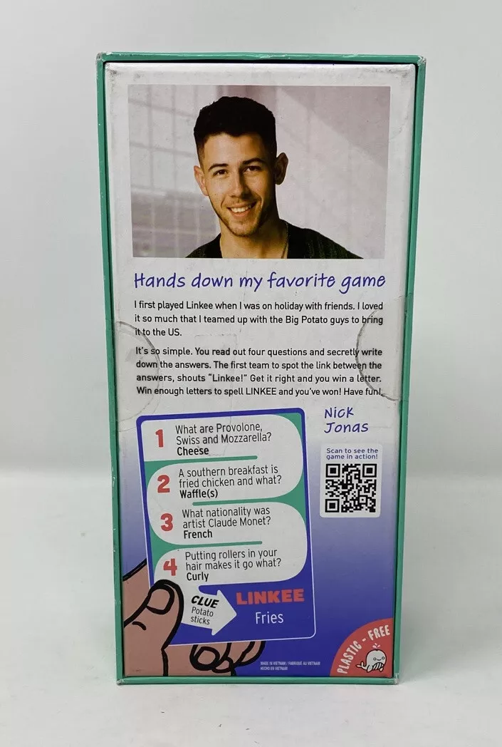 Linkee Nick Jonas Trivia Game 2 To 20 Players Ages 12+ Spin