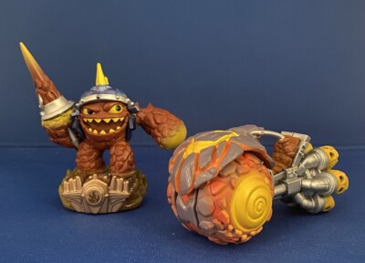 Skylanders Superchargers - Burn Cycle Vehicle - Lava Lance Eruptor Figure - Fire