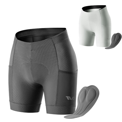 ROCKBROS TVI Fahrradshorts Damen Radlershorts 4D-gepolstert Radhose kurz 2XS-XL