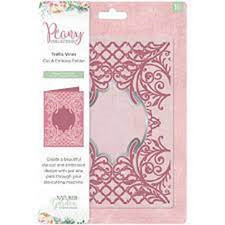 Crafters Companion Nature's Garden TRELLIS VINES EMBOSSING FOLDER