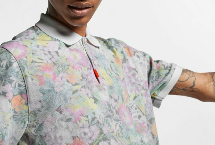 nike floral polo