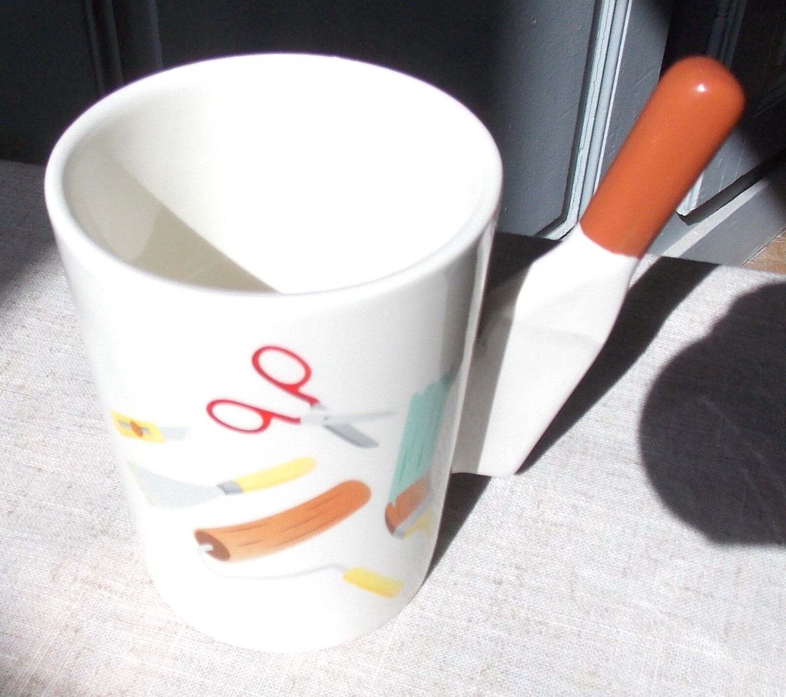 Tasse céramique thé et café avec anse artisanale originale collection Bricolage
