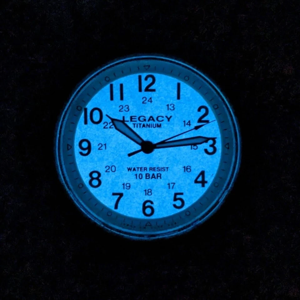 ORIENT LEGACY Military Field Watch VA00 White Backlight Titanium Luminous Japan - image 3 of 4