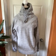 Old Navy Active Sweatshirt Women s M Medium Grey Long Sleeve Fleece Pullover