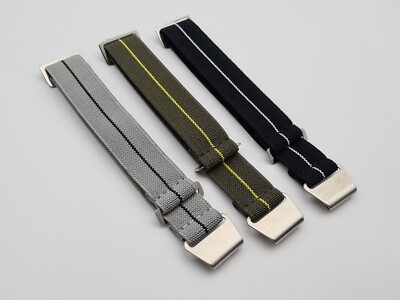 PREMIUM Nylon Uhrenband 20mm elastisches Marine National Band Deutsche Marine