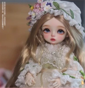 1/6 Resin BJD Doll with Free Eyes Face Makeup Lovely Girl Handmade Collect Gifts