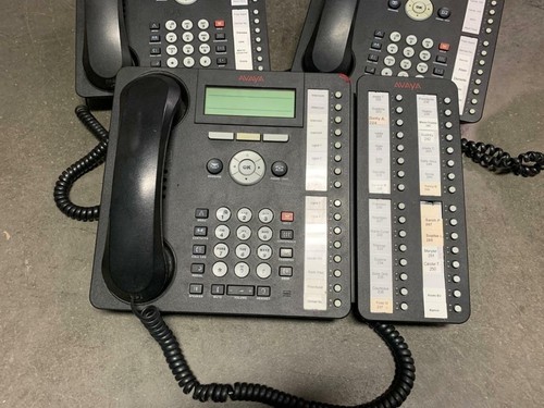 LOT OF 3 AVAYA (700450190) 1616 BLACK VOIP IP OFFICE TELEPHONE 1616D01A-003 - Picture 4 of 6