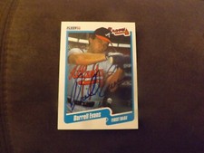 1990 Fleer Darrell Evans Autographed Card