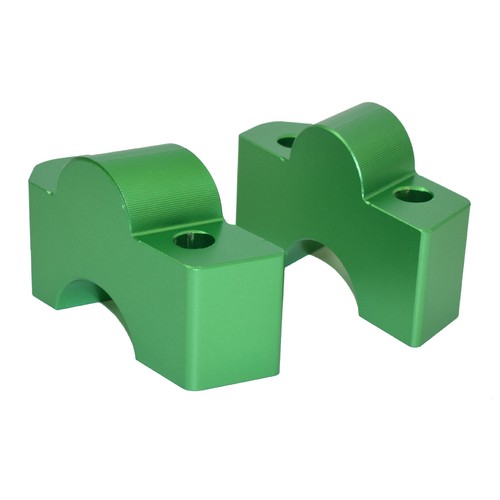 Green 28mm Handlebar Bar Riser Up +30mm For KAWASAKI Vulcan S VN 650 EN650 2019- - Picture 3 of 5