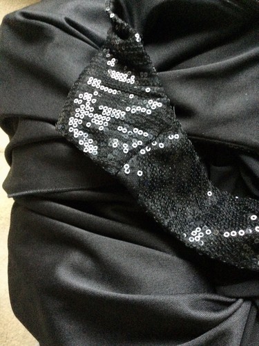 SARA BERNSHAW UK 14/16 Designer Black Jersey Sequin Cocktail Dress NWT RRP £295 - Picture 11 of 12