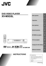 JVC XV-M5GSL DVD Player Owners Instruction Manual Reprint