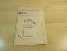 Gebrauchsanleitung Bedienungsanleitung KRUPS Speedy + Speedy Plus