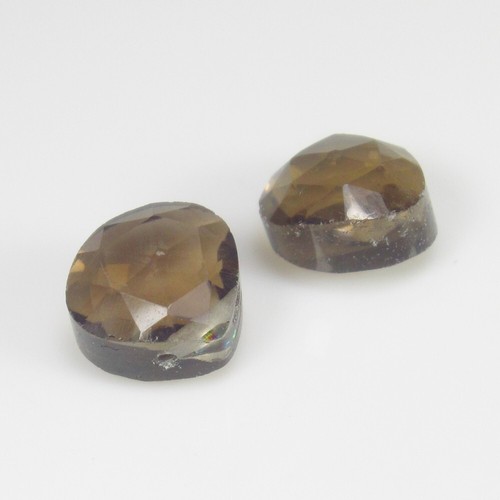 3.25 Ct ~1$ No Reserve Auction Natural Smoky Quartz Pear Beads,Norway -E193 - Picture 2 of 3