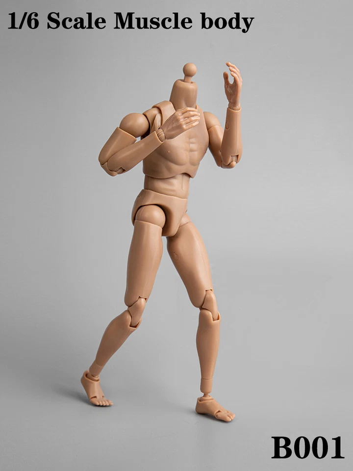 1/6 Dragon Male Body B001 Normal Shoulder Soldier Doll Fit 12" Action Figure Toy - Image 4 of 4